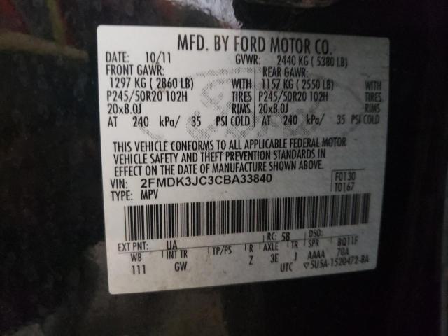 Photo 13 VIN: 2FMDK3JC3CBA33840 - FORD EDGE 