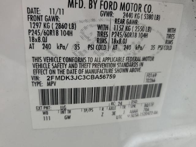 Photo 11 VIN: 2FMDK3JC3CBA56759 - FORD EDGE 