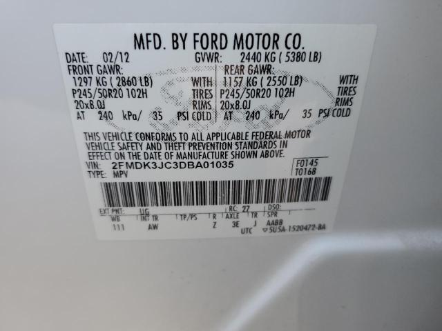 Photo 12 VIN: 2FMDK3JC3DBA01035 - FORD EDGE 