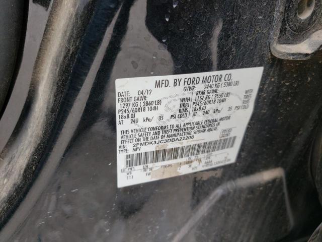 Photo 9 VIN: 2FMDK3JC3DBA22208 - FORD EDGE SEL 