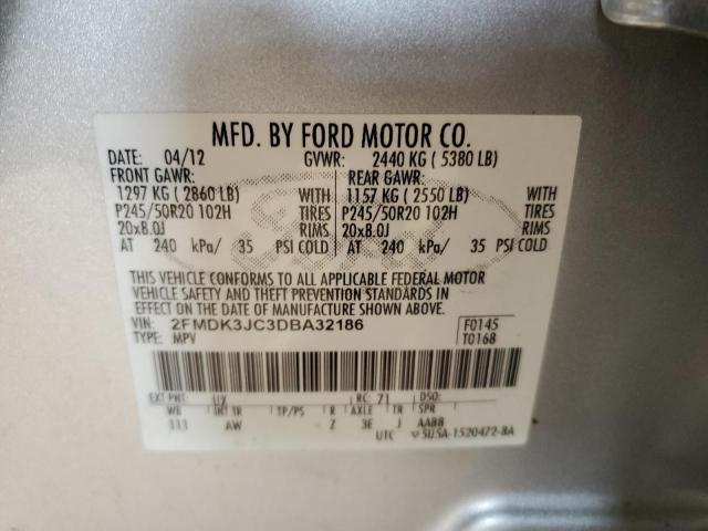 Photo 12 VIN: 2FMDK3JC3DBA32186 - FORD EDGE SEL 