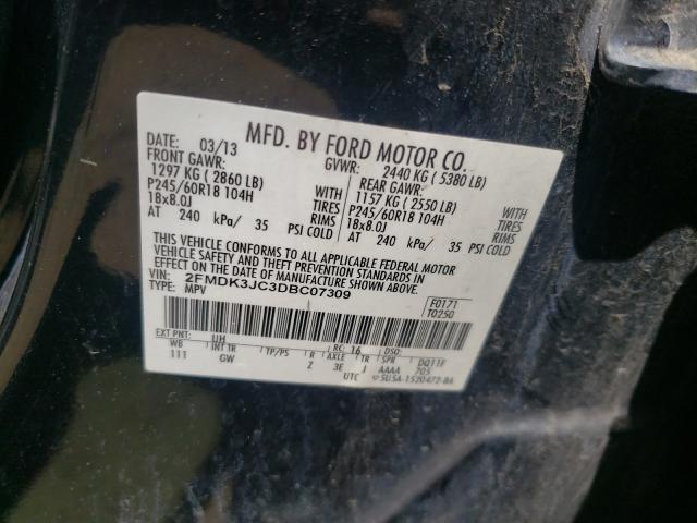 Photo 9 VIN: 2FMDK3JC3DBC07309 - FORD EDGE SEL 