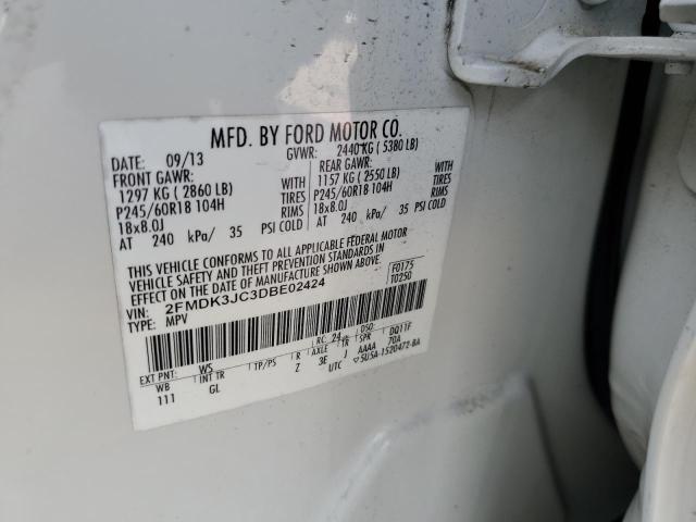 Photo 13 VIN: 2FMDK3JC3DBE02424 - FORD EDGE SEL 