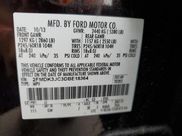 Photo 11 VIN: 2FMDK3JC3DBE18364 - FORD EDGE 