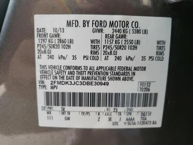 Photo 13 VIN: 2FMDK3JC3DBE30949 - FORD EDGE SEL 