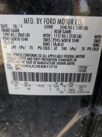 Photo 13 VIN: 2FMDK3JC3EBB11715 - FORD EDGE SEL 