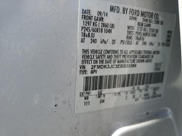 Photo 12 VIN: 2FMDK3JC3EBB35366 - FORD EDGE 