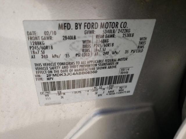 Photo 9 VIN: 2FMDK3JC4ABB08560 - FORD EDGE SEL 