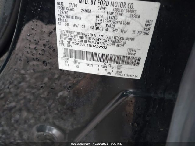 Photo 8 VIN: 2FMDK3JC4BBA02532 - FORD EDGE 