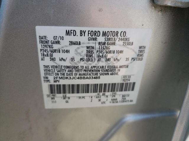 Photo 11 VIN: 2FMDK3JC4BBA03485 - FORD EDGE SEL 