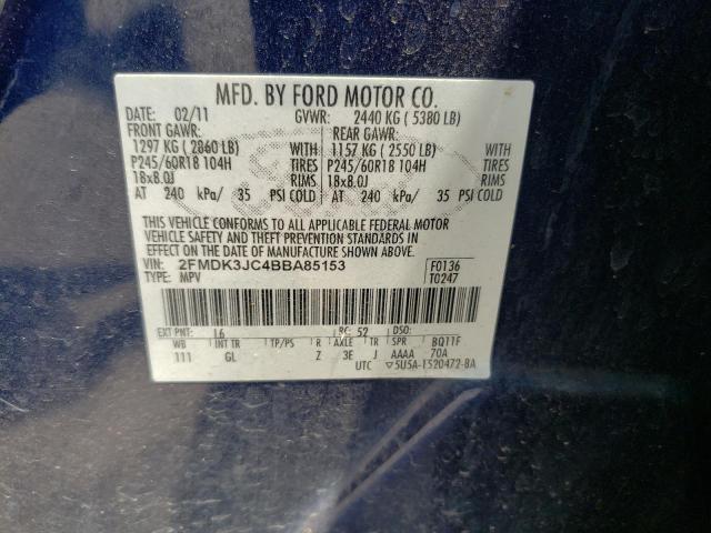 Photo 12 VIN: 2FMDK3JC4BBA85153 - FORD EDGE SEL 