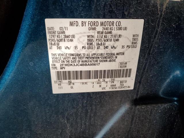 Photo 12 VIN: 2FMDK3JC4BBA95617 - FORD EDGE 