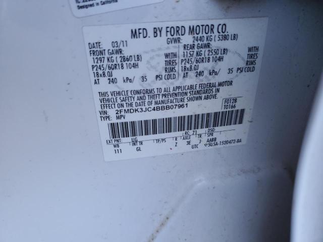 Photo 9 VIN: 2FMDK3JC4BBB07961 - FORD EDGE 