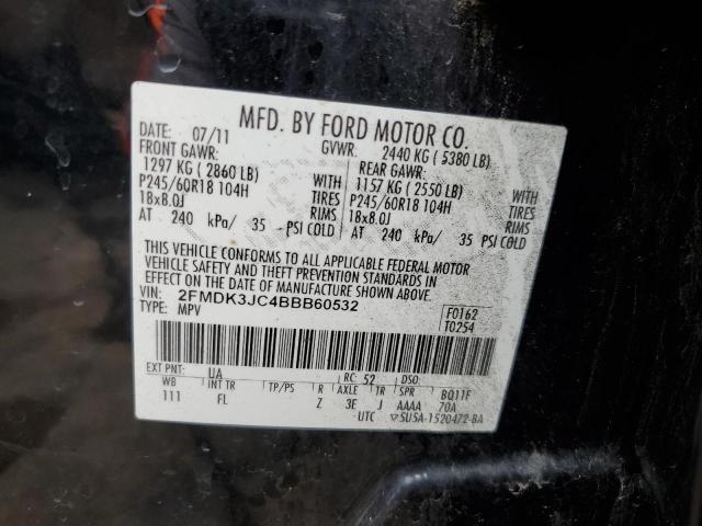 Photo 9 VIN: 2FMDK3JC4BBB60532 - FORD EDGE SEL 