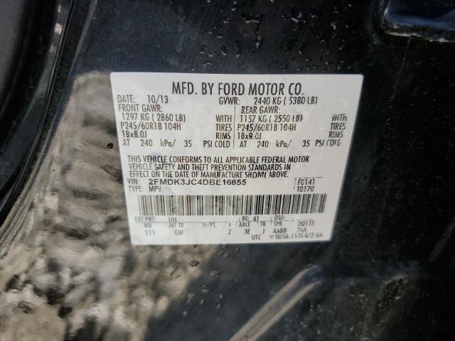 Photo 12 VIN: 2FMDK3JC4DBE16655 - FORD EDGE SEL 