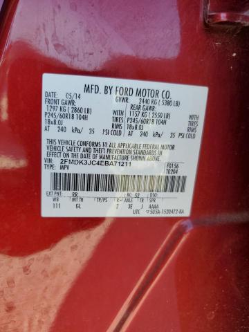 Photo 12 VIN: 2FMDK3JC4EBA71211 - FORD EDGE SEL 