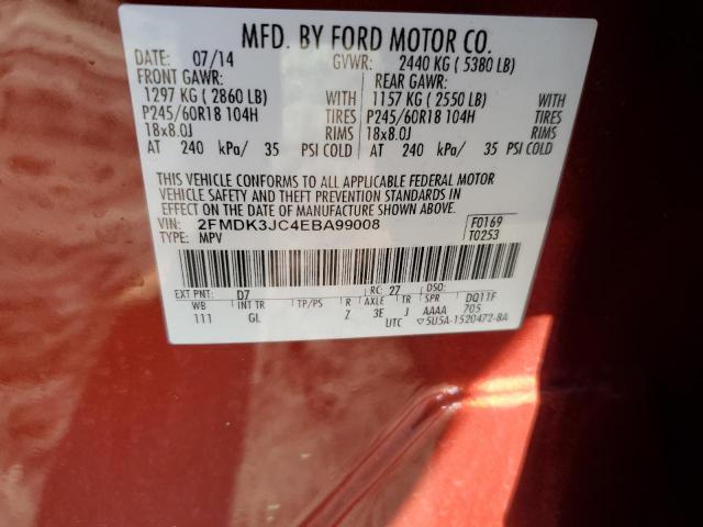 Photo 12 VIN: 2FMDK3JC4EBA99008 - FORD EDGE 