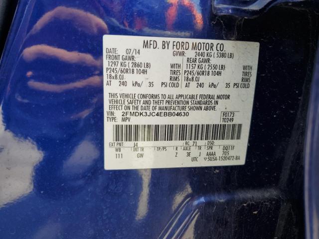 Photo 11 VIN: 2FMDK3JC4EBB04630 - FORD EDGE 