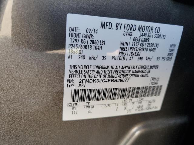 Photo 11 VIN: 2FMDK3JC4EBB39877 - FORD EDGE 