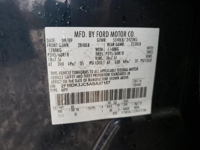 Photo 9 VIN: 2FMDK3JC5ABA37157 - FORD EDGE SEL 