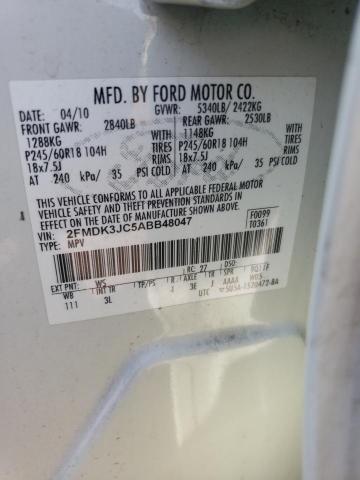 Photo 9 VIN: 2FMDK3JC5ABB48047 - FORD EDGE SEL 