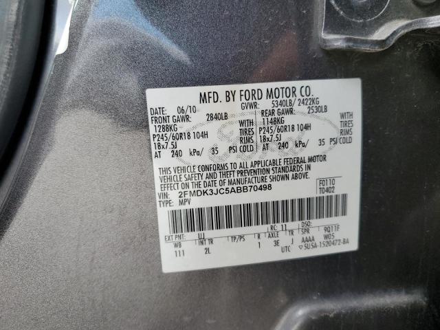 Photo 13 VIN: 2FMDK3JC5ABB70498 - FORD EDGE 