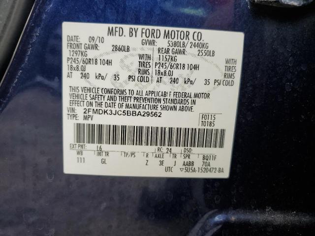 Photo 12 VIN: 2FMDK3JC5BBA29562 - FORD EDGE 