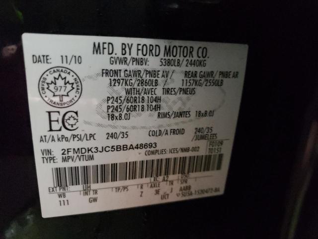 Photo 12 VIN: 2FMDK3JC5BBA48693 - FORD EDGE SEL 