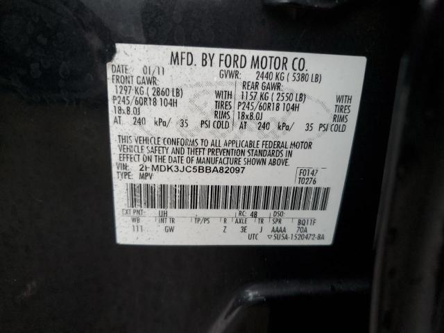 Photo 11 VIN: 2FMDK3JC5BBA82097 - FORD EDGE 