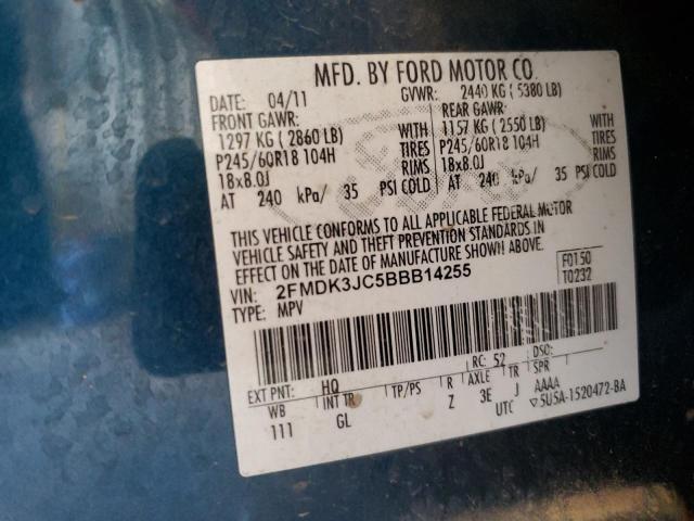 Photo 13 VIN: 2FMDK3JC5BBB14255 - FORD EDGE 