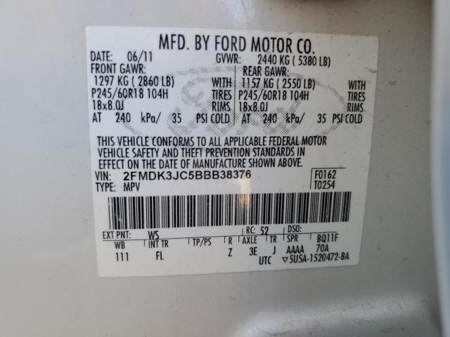 Photo 12 VIN: 2FMDK3JC5BBB38376 - FORD EDGE 