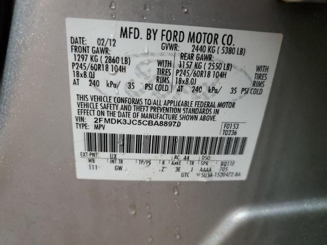 Photo 12 VIN: 2FMDK3JC5CBA88970 - FORD EDGE 