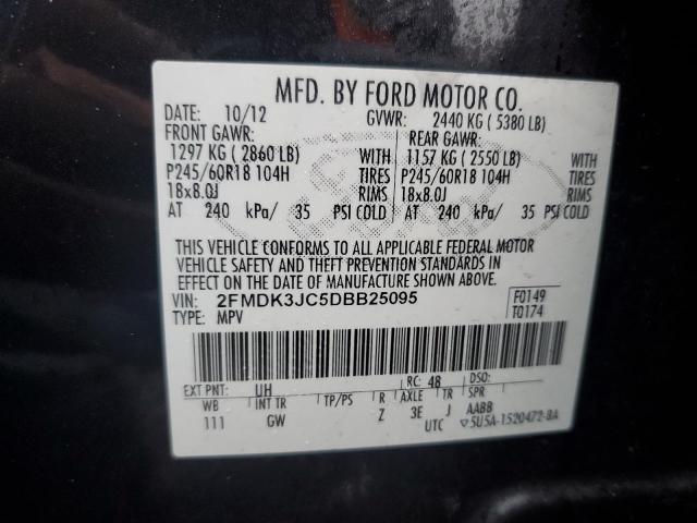 Photo 11 VIN: 2FMDK3JC5DBB25095 - FORD EDGE 