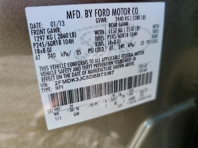 Photo 9 VIN: 2FMDK3JC5DBB73387 - FORD EDGE SEL 