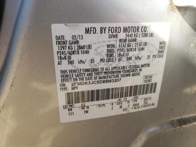 Photo 9 VIN: 2FMDK3JC5DBB83207 - FORD EDGE SEL 