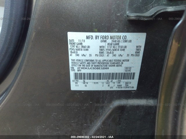 Photo 8 VIN: 2FMDK3JC5DBE32069 - FORD EDGE 