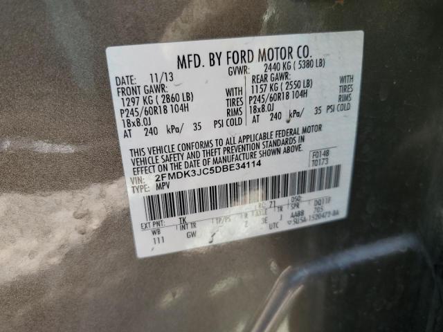 Photo 11 VIN: 2FMDK3JC5DBE34114 - FORD EDGE SEL 