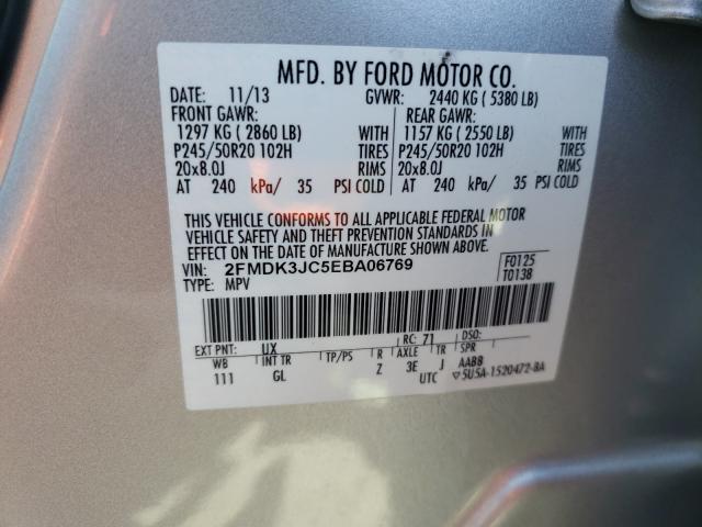 Photo 9 VIN: 2FMDK3JC5EBA06769 - FORD EDGE SEL 