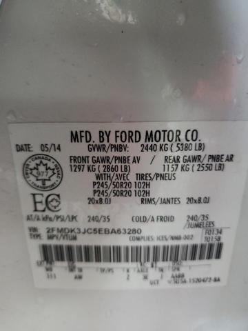 Photo 12 VIN: 2FMDK3JC5EBA63280 - FORD EDGE SEL 