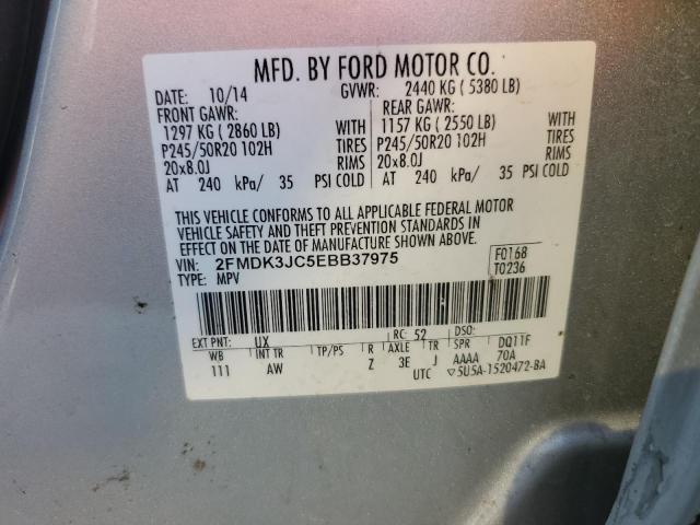 Photo 13 VIN: 2FMDK3JC5EBB37975 - FORD EDGE SEL 