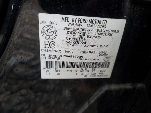 Photo 12 VIN: 2FMDK3JC6ABB70008 - FORD EDGE SEL 