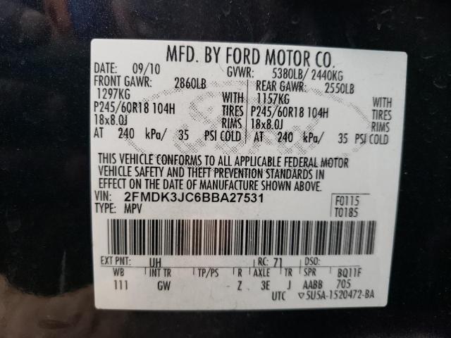 Photo 11 VIN: 2FMDK3JC6BBA27531 - FORD EDGE 