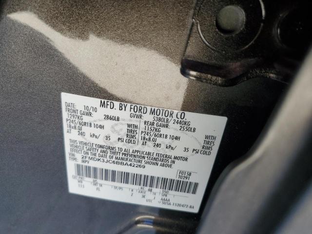 Photo 11 VIN: 2FMDK3JC6BBA42269 - FORD EDGE SEL 