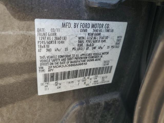 Photo 12 VIN: 2FMDK3JC6BBA99510 - FORD EDGE SEL 