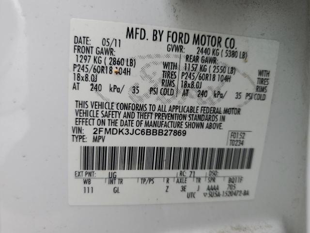 Photo 12 VIN: 2FMDK3JC6BBB27869 - FORD EDGE 