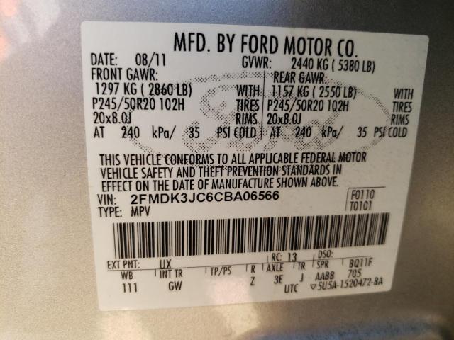 Photo 9 VIN: 2FMDK3JC6CBA06566 - FORD EDGE SEL 