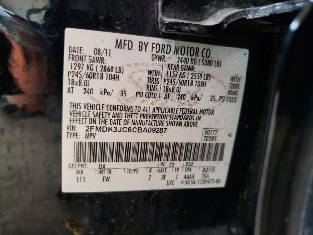 Photo 9 VIN: 2FMDK3JC6CBA09287 - FORD EDGE SEL 