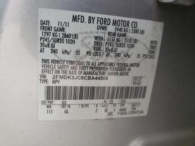 Photo 12 VIN: 2FMDK3JC6CBA44508 - FORD EDGE SEL 