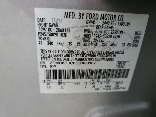 Photo 12 VIN: 2FMDK3JC6CBA63107 - FORD EDGE SEL 