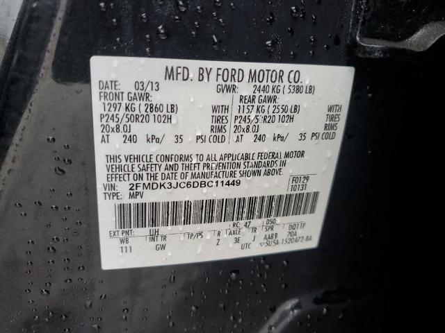 Photo 11 VIN: 2FMDK3JC6DBC11449 - FORD EDGE 